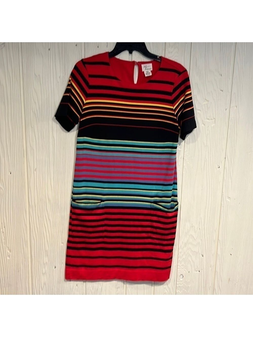 Andrea Jovine T Shirt Dress Pockets Medium